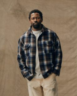 Wool Jac-shirt - Brown / Light Blue Multi Plaid