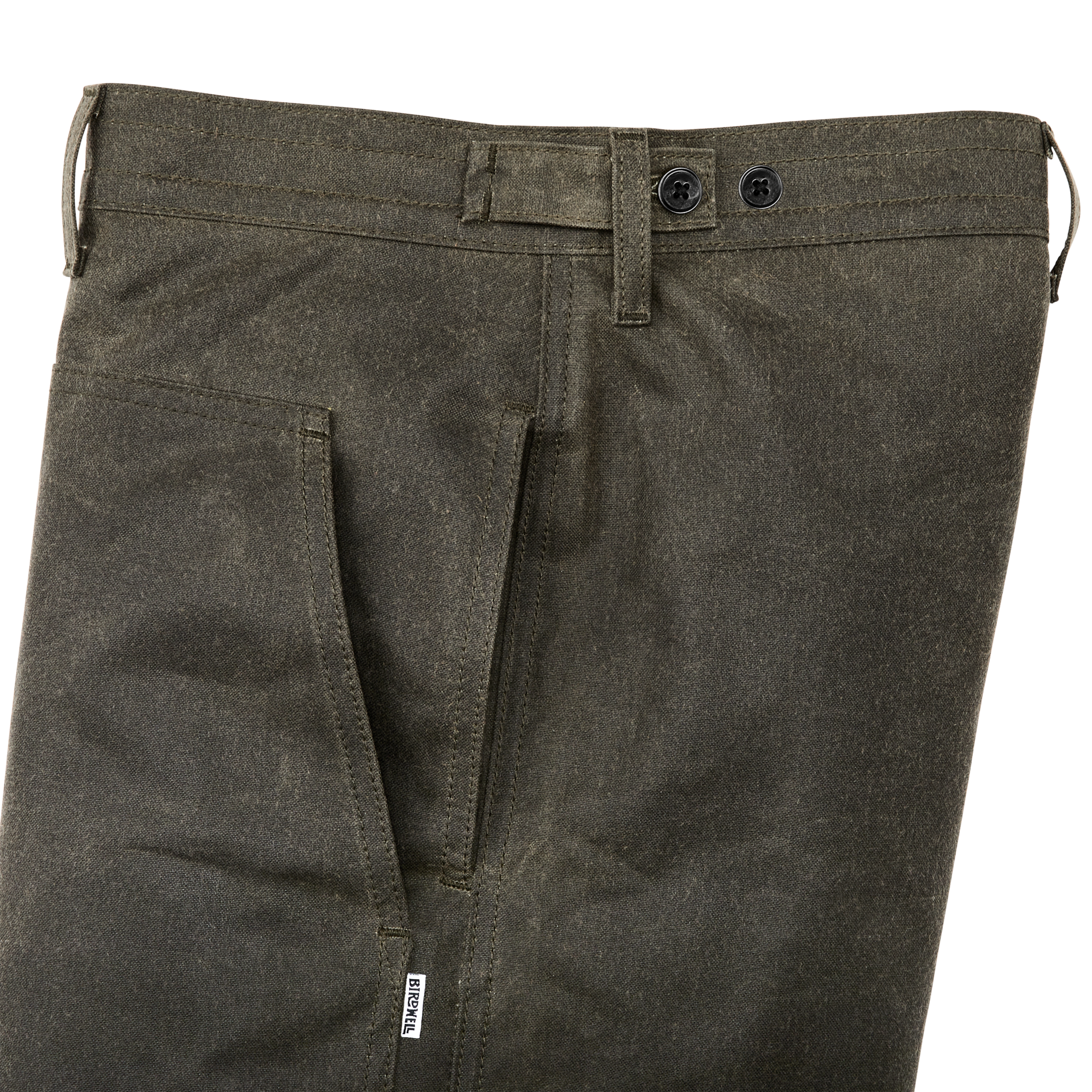 Filson X Birdwell Beach Britches® Tin Cloth Tac Shorts - Otter Green - Image 5