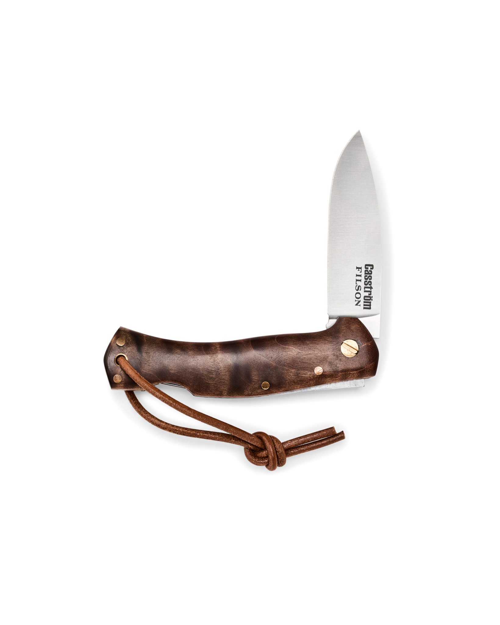 Filson X Casström Lars Fält Folding Knife - Quilted Maple - Image 3