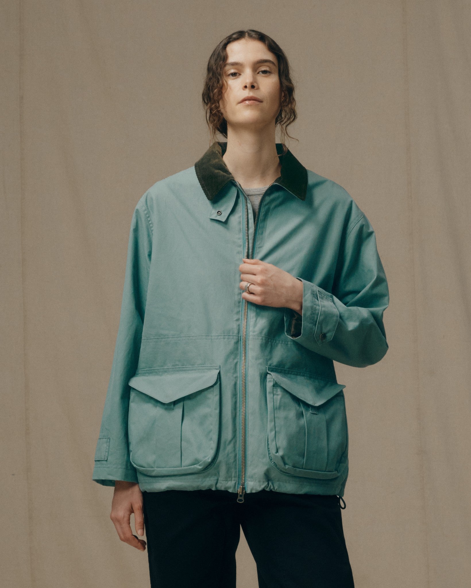 Women's Cover Cloth Raincoat - Balsam Green - Image 2