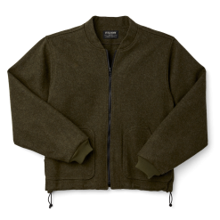 Mackinaw Wool Jacket Liner - Forest Green
