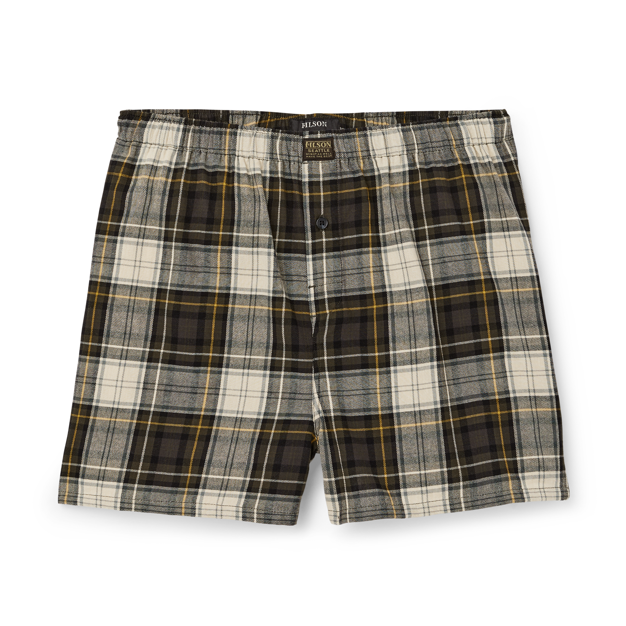 Smokey Bear Lounge Shorts - Forest Hunt Plaid