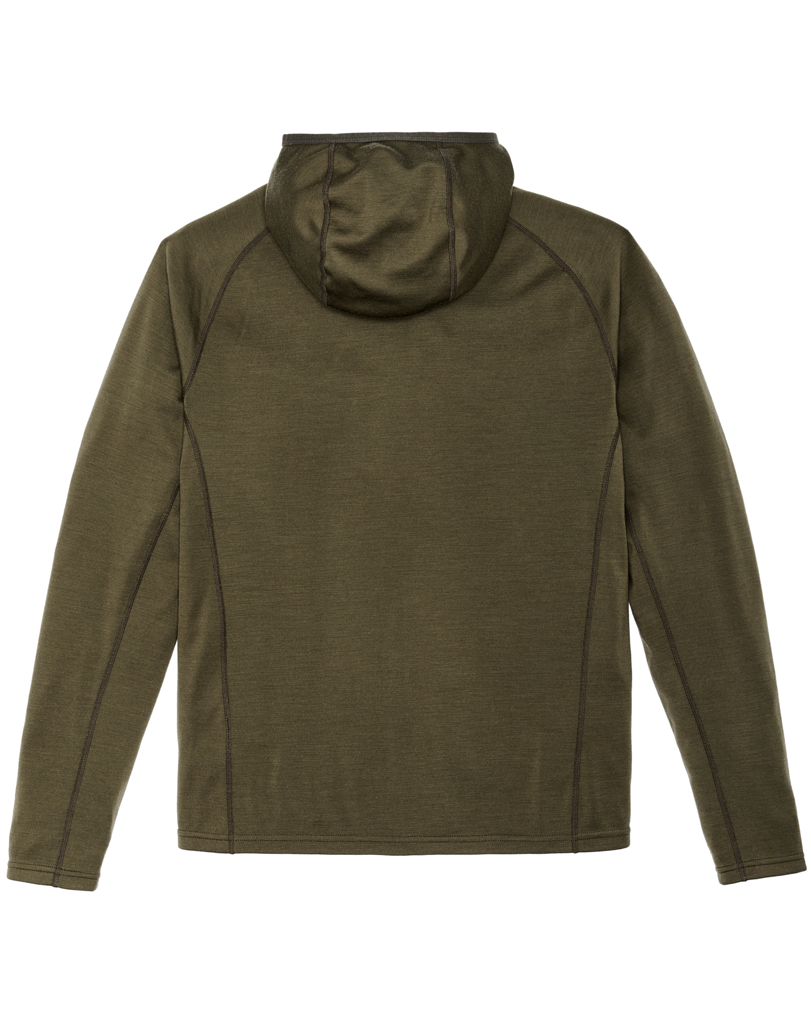 400g Merino Wool Hoodie - Dark Olive - Image 6
