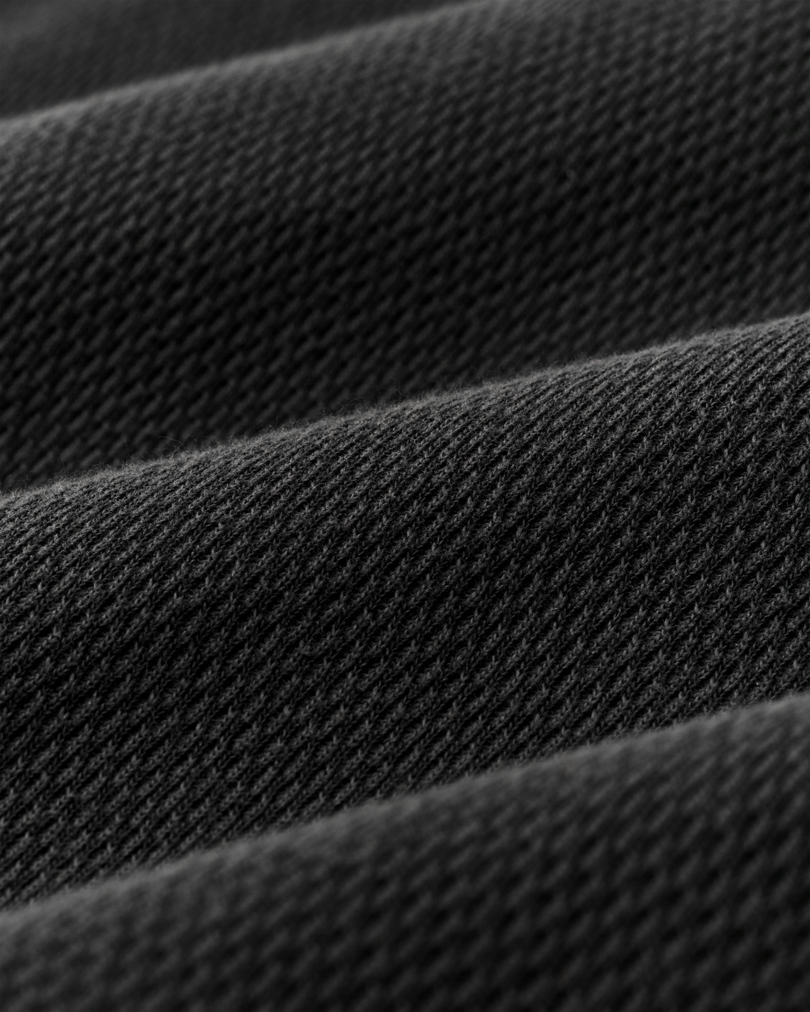 Waffle Knit Thermal Crewneck - Faded Black - Image 7