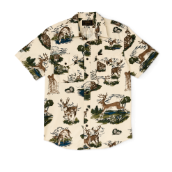 Short Sleeve Lightweight Alaskan Guide Shirt  - Vintage White / Deer