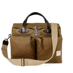 24 Hour Tin Cloth Briefcase - Dark Tan