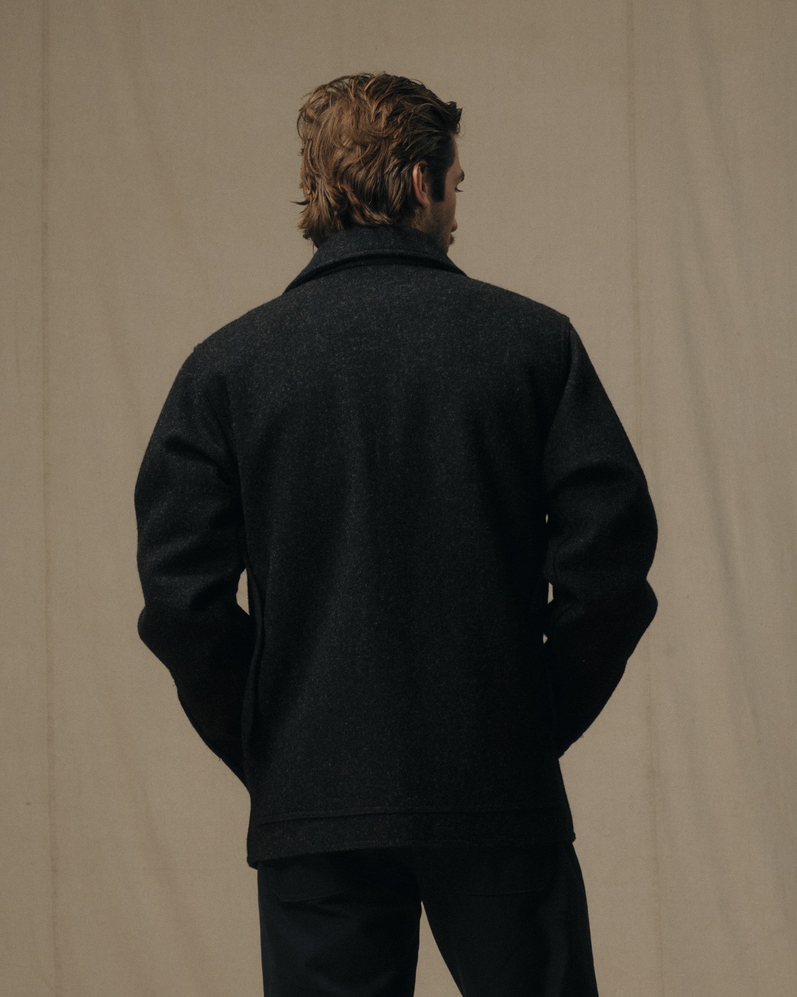 Mackinaw Wool Cruiser Jacket - Charcoal - Image 2