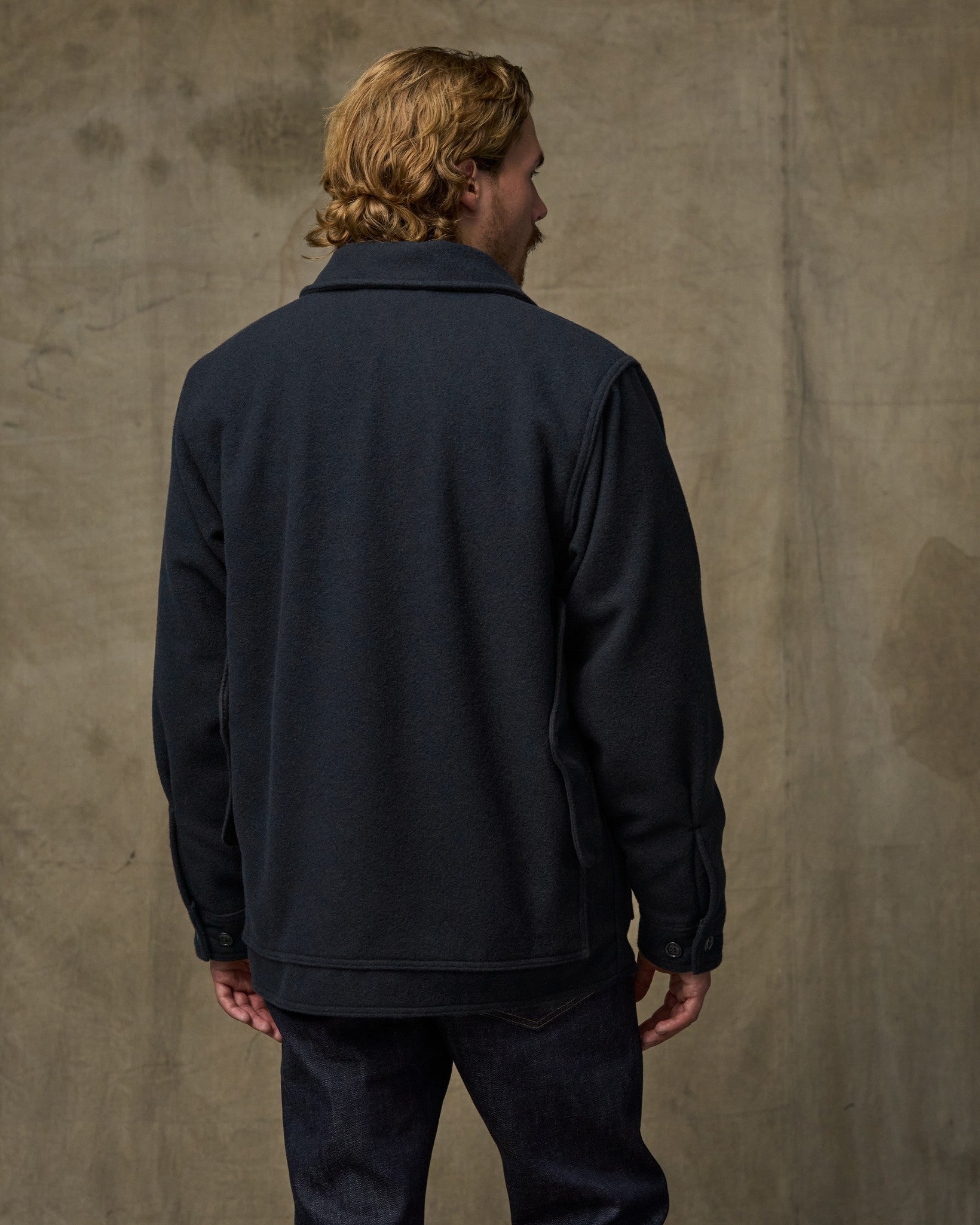 Seattle Wool Cruiser Jacket - Navy - Image 3