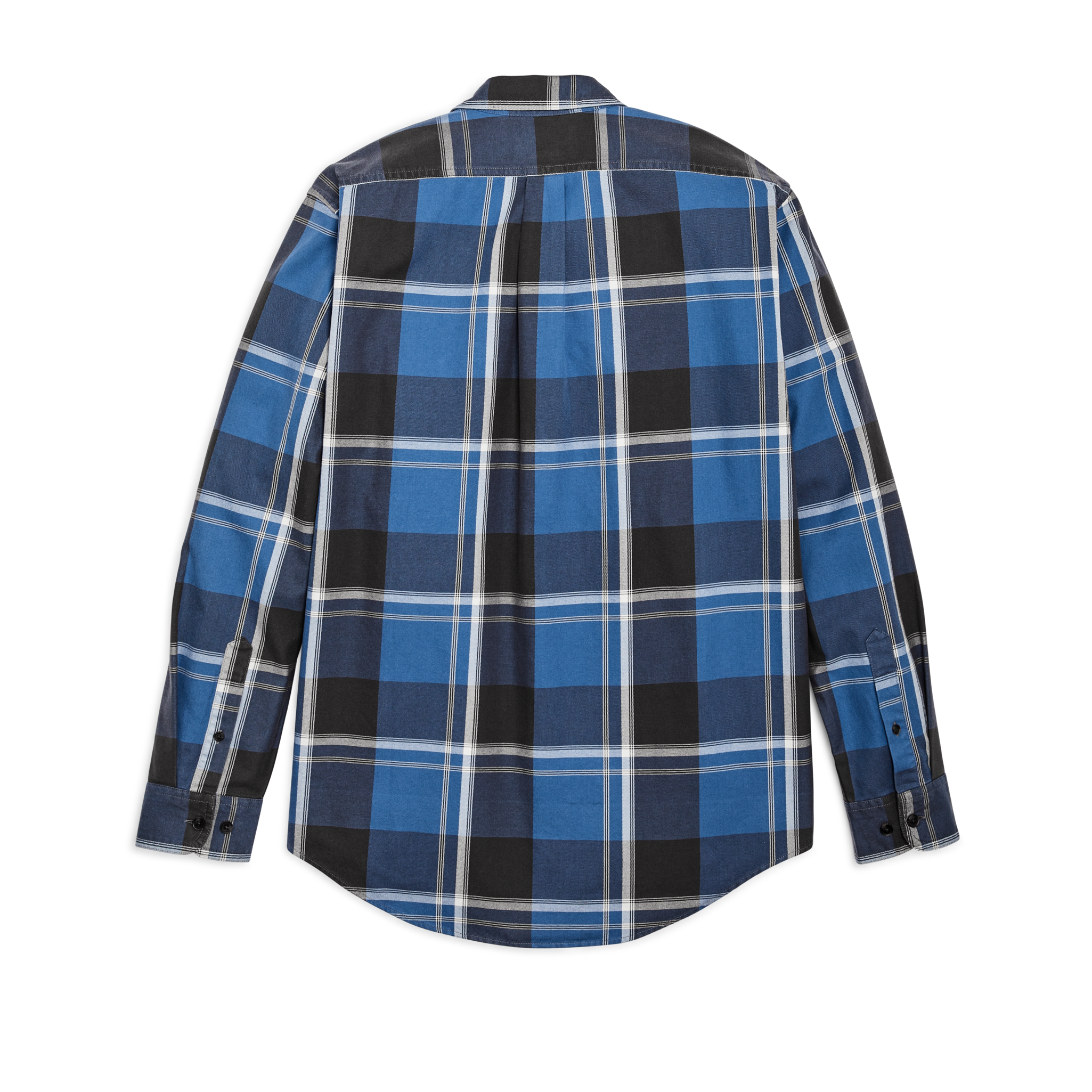 Lightweight Alaskan Guide Shirt - Blue / Faded Black / White Plaid - Image 2