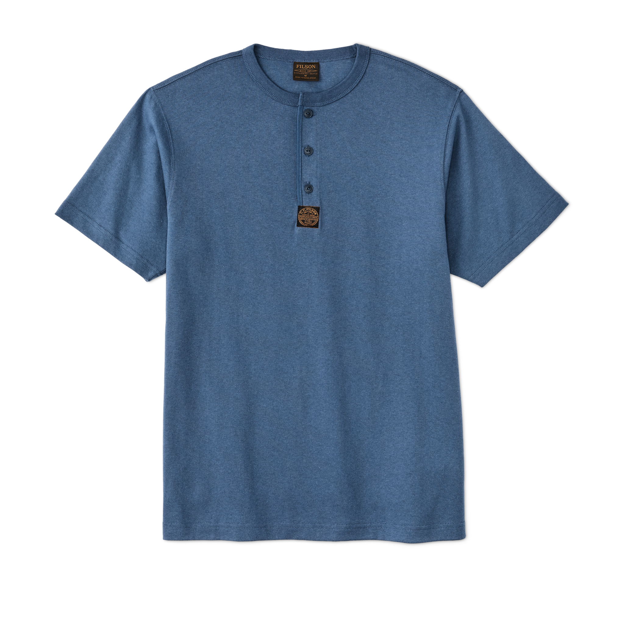 Frontier Henley T-shirt - Light Blue