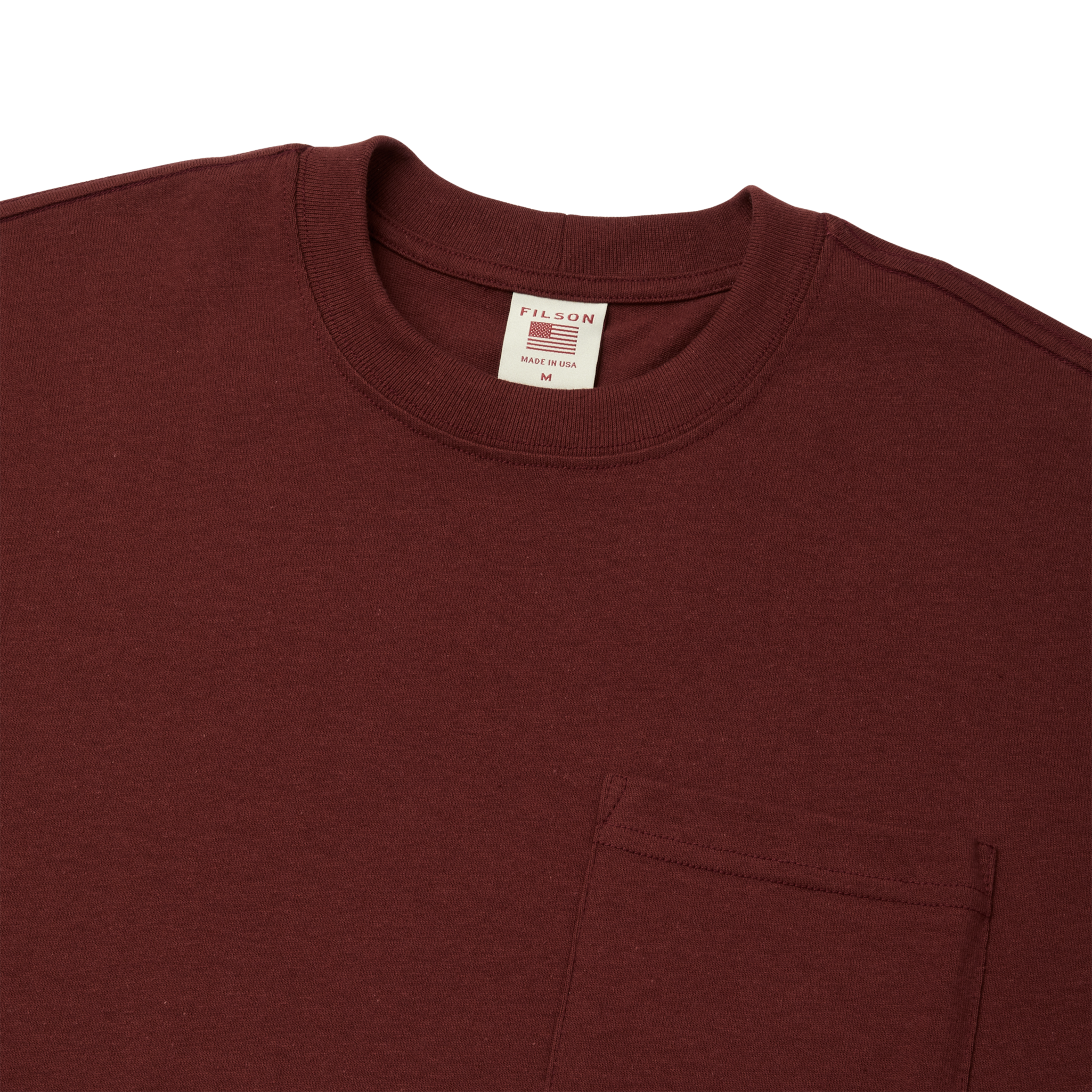 Pioneer Pocket T-shirt - Brick Red - Image 3
