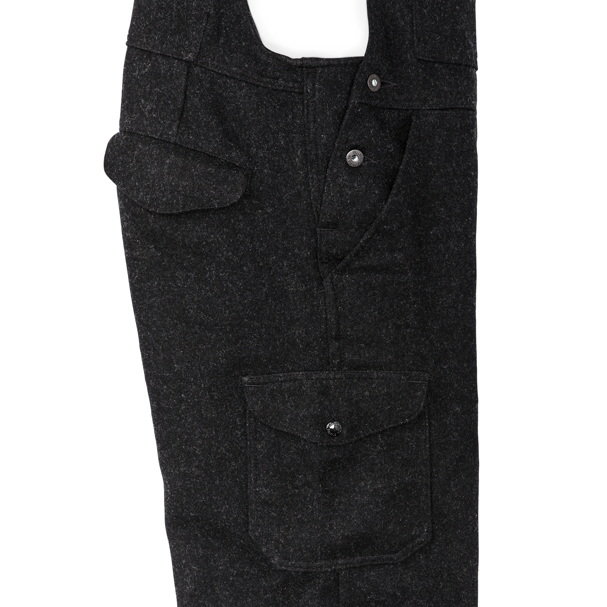 Mackinaw Wool Bibs - Charcoal - Image 8