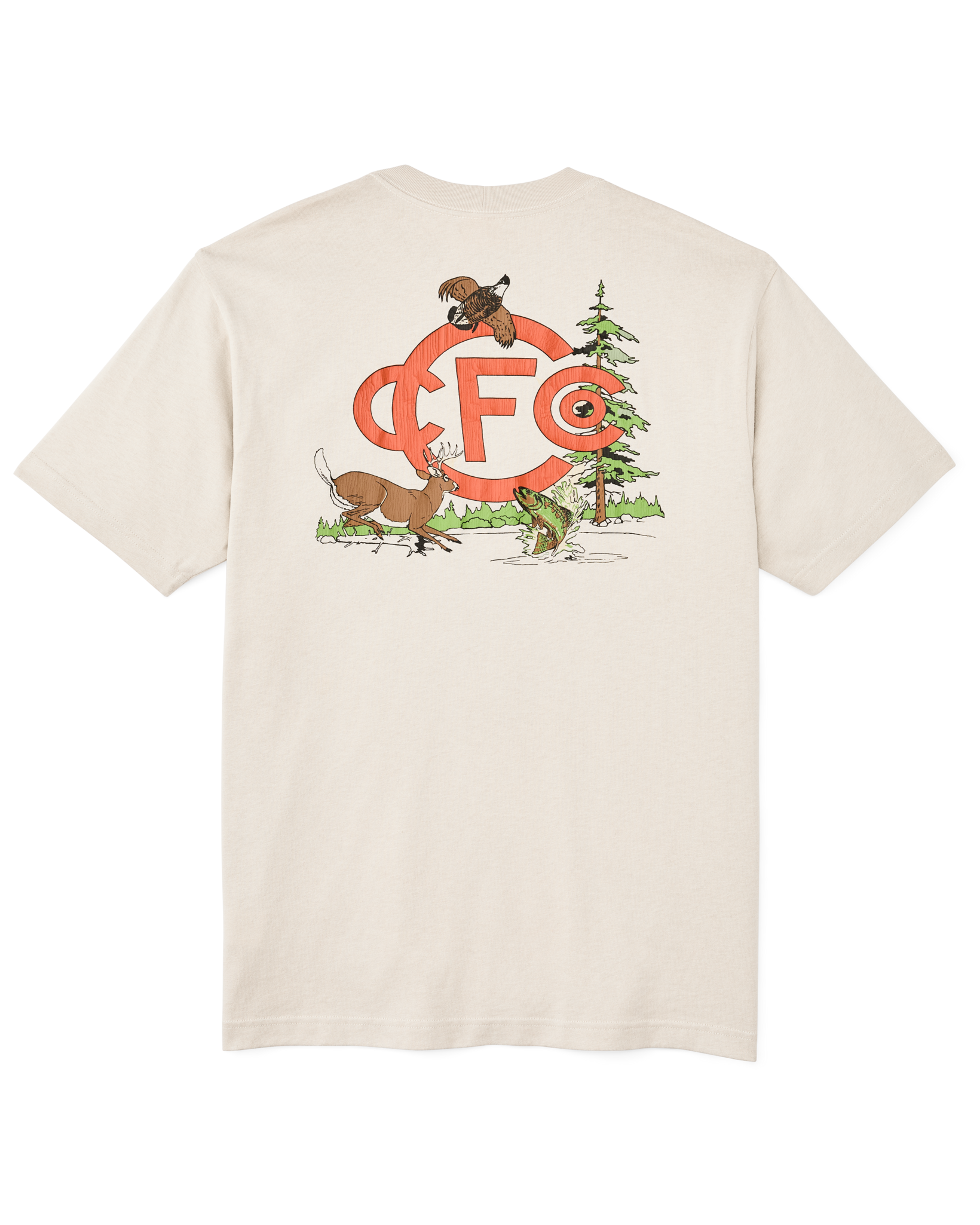 Short Sleeve Sportsman Club Graphic T-shirt (frontier) - Cliff Gray / Sportsman Club - Image 2