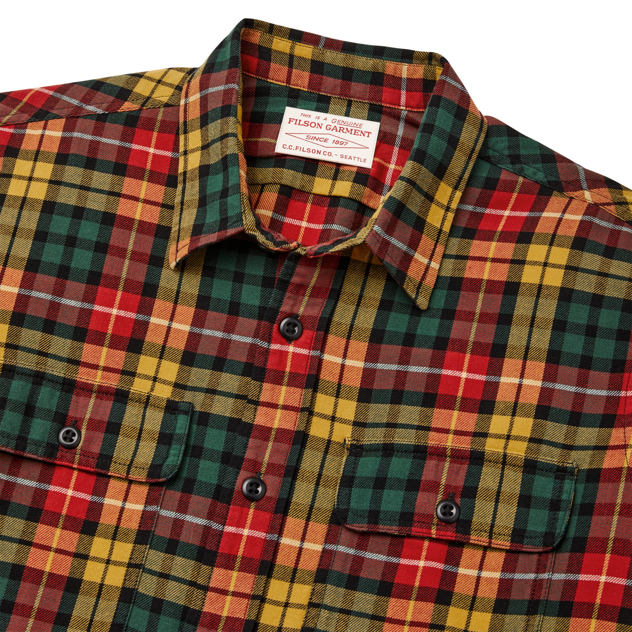 Scout Shirt - Spruce / Gold Plaid - Image 4