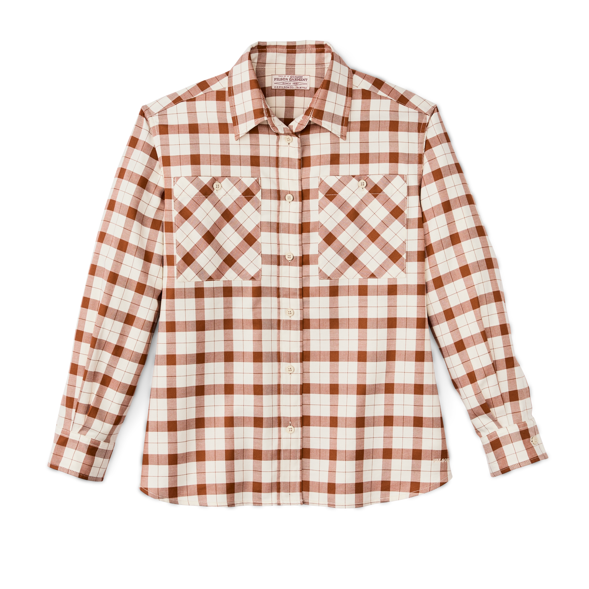 Women's Light Weight Alaskan Guide Shirt - Light Tan / Brown Plaid