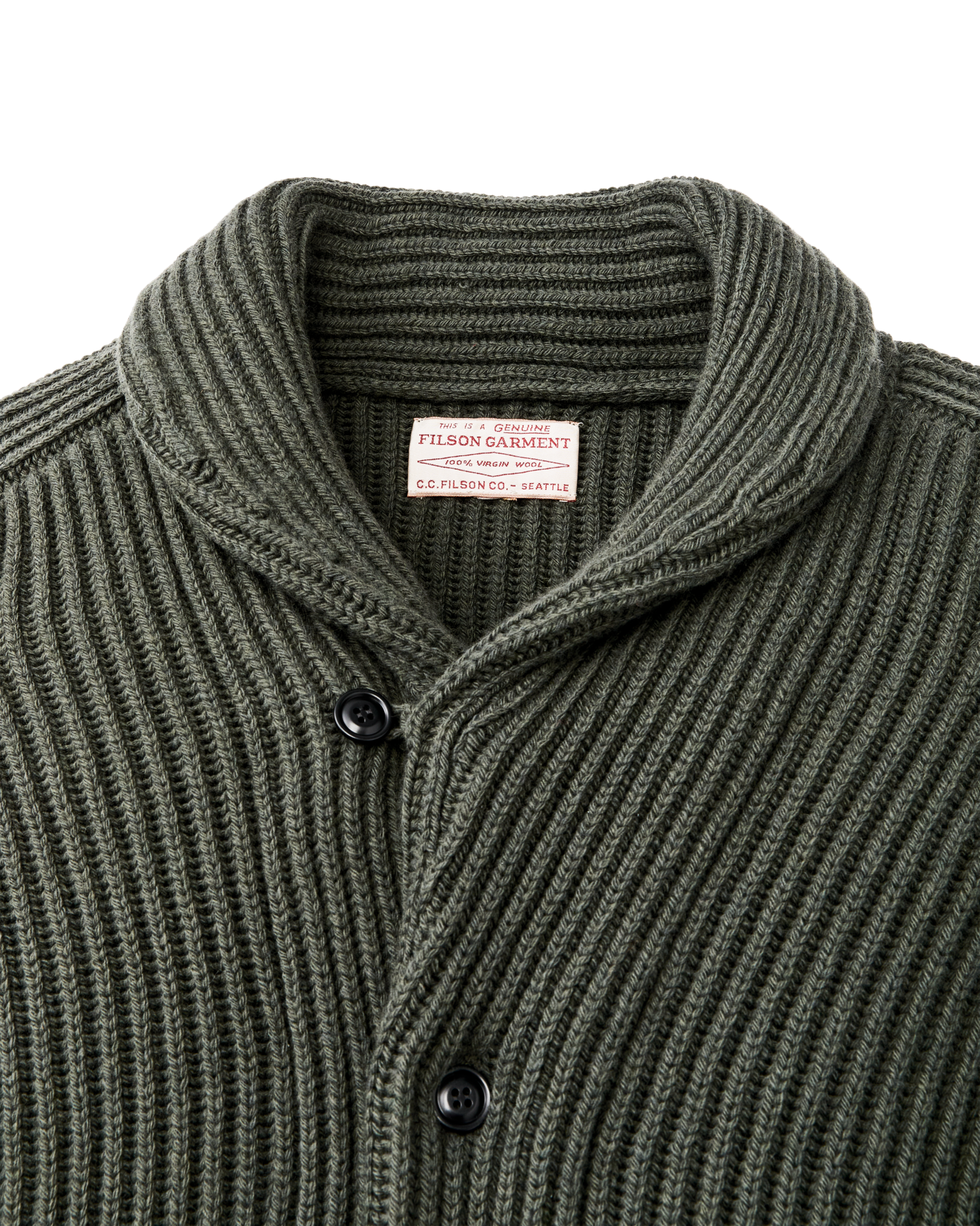 Bristol Cardigan Sweater - Forest Green Heather - Image 4