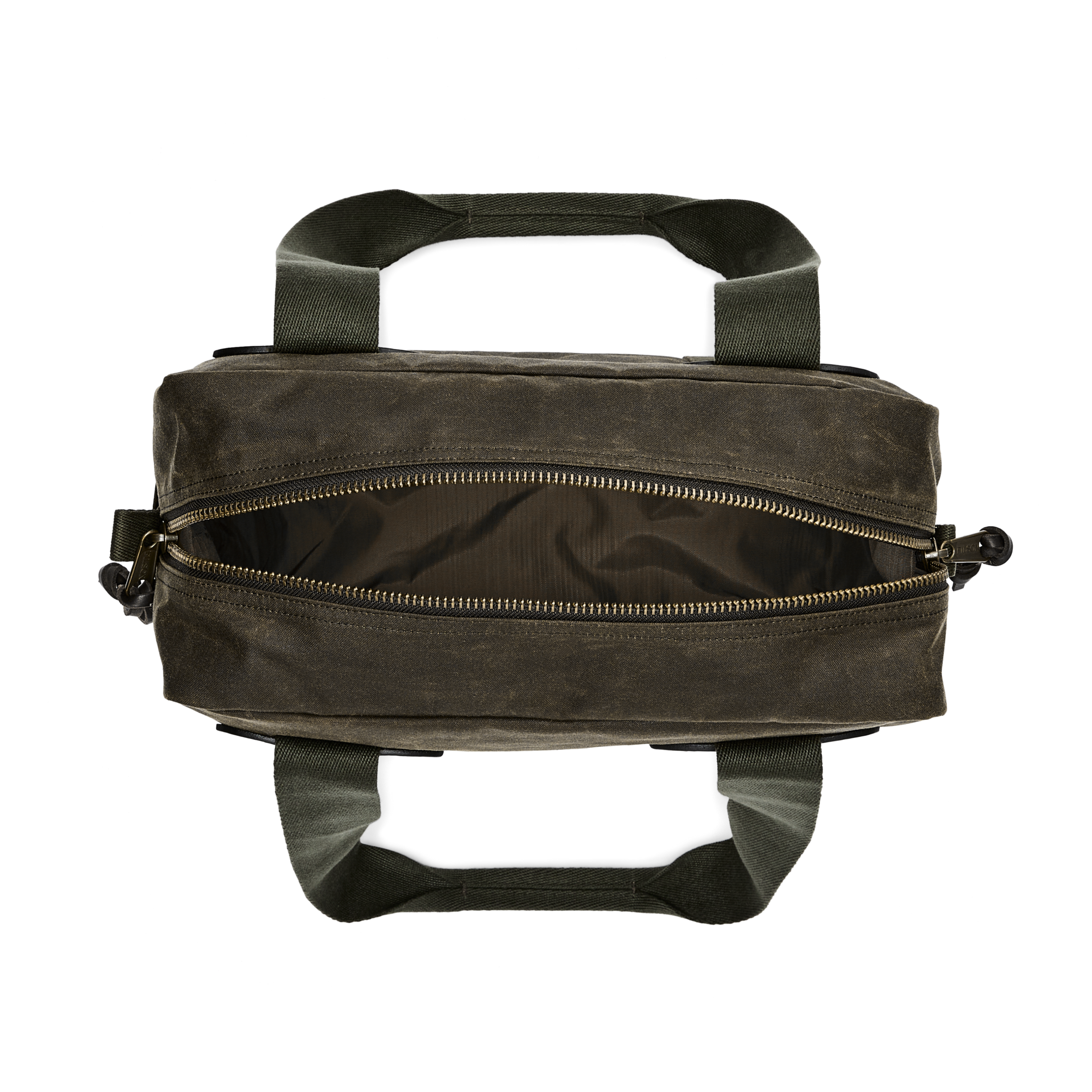 Tin Cloth Zipper Tote Bag - Otter Green - Image 9