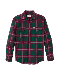 Lightweight Alaskan Guide Shirt - Green / Burgundy / Multi Plaid