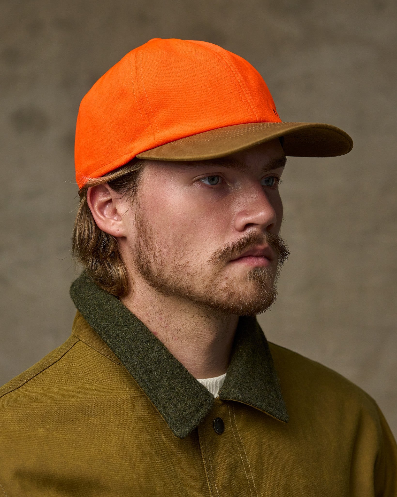 Insulated Blaze/tin Cloth Cap - Desert Tan / Blaze Orange - Image 2