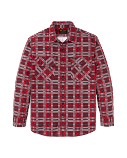 Field Flannel Shirt - Burgundy / Red Plaid
