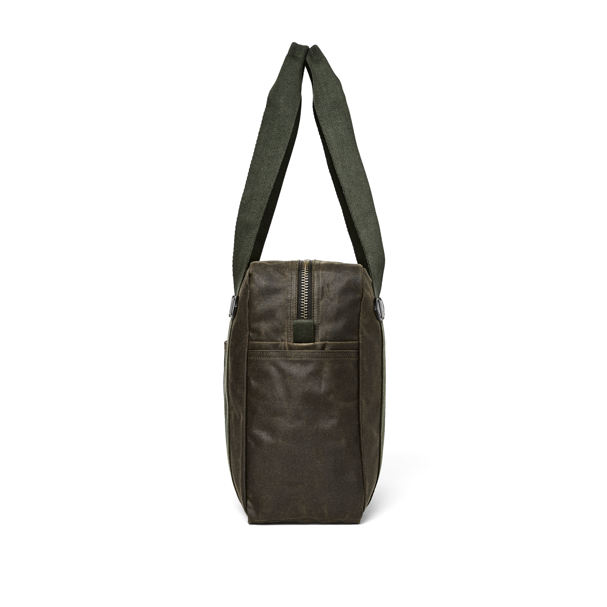 Tin Cloth Zipper Tote Bag - Otter Green - Image 6