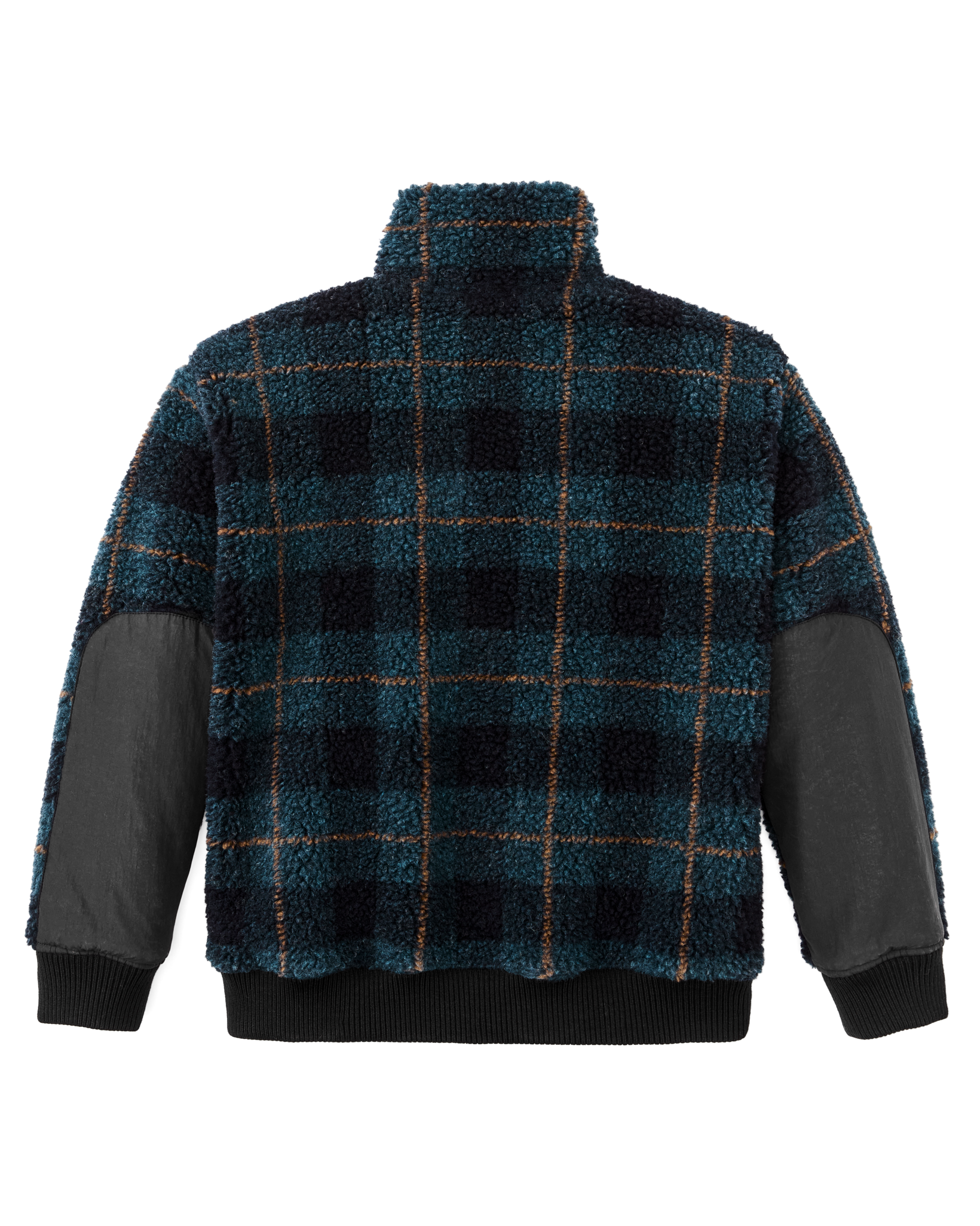 Women's Pile Fleece Popover - Blue / Black Plaid - Image 2