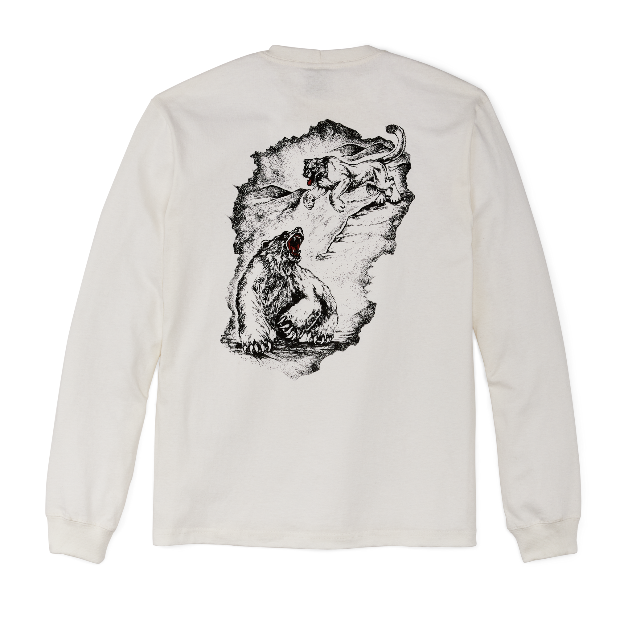 Long Sleeve Pioneer Graphic T-shirt - Off White / Surprise Attack - Image 2