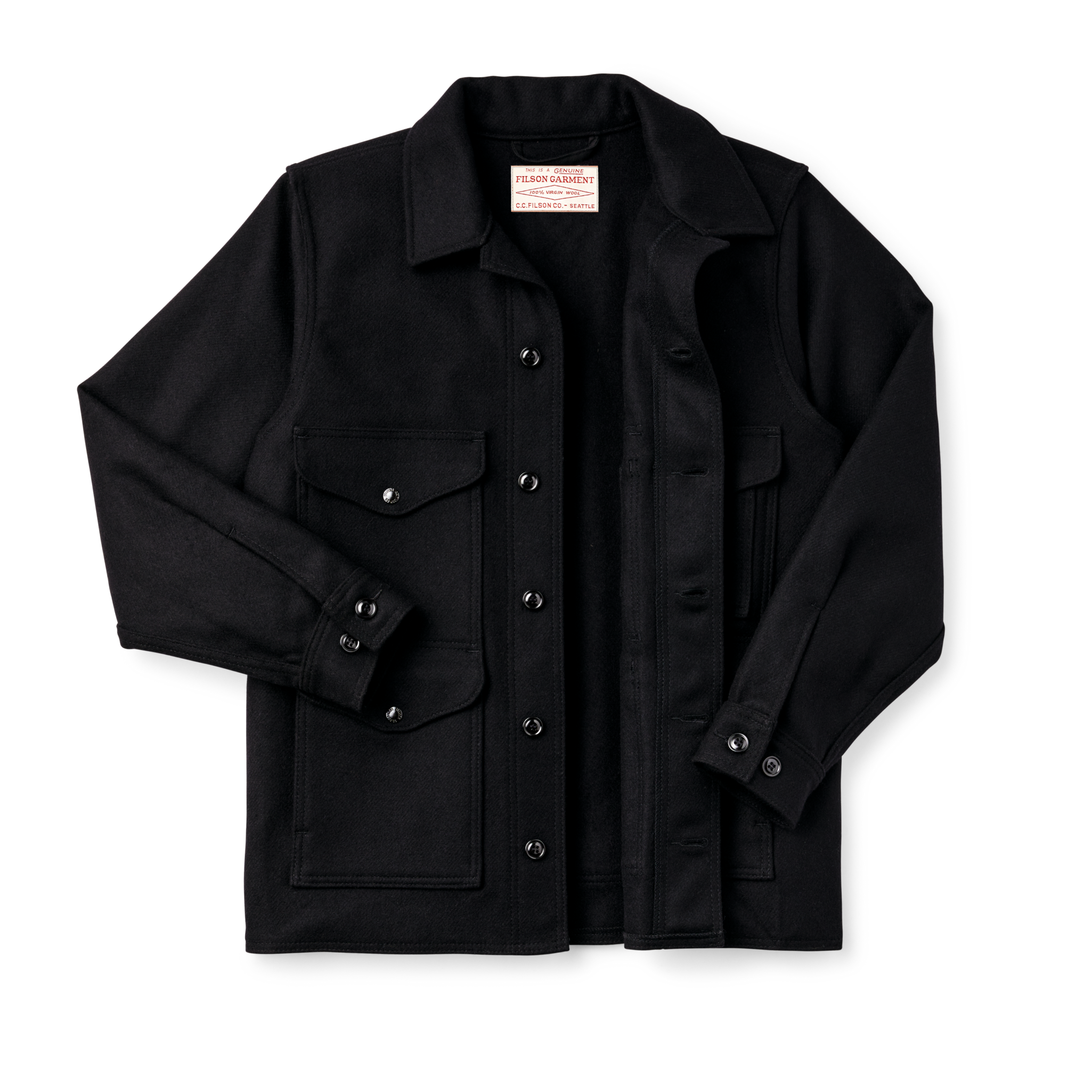 Mackinaw Wool Cruiser Jacket - Dark Navy / Solid - Image 5