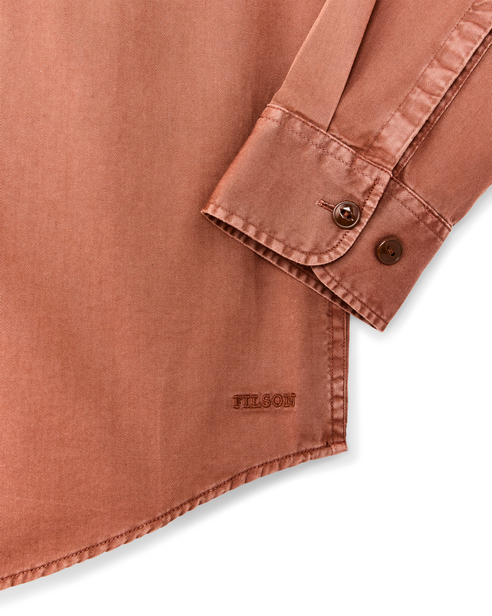 4.5-oz. Twill Shirt - Copper Brown - Image 7