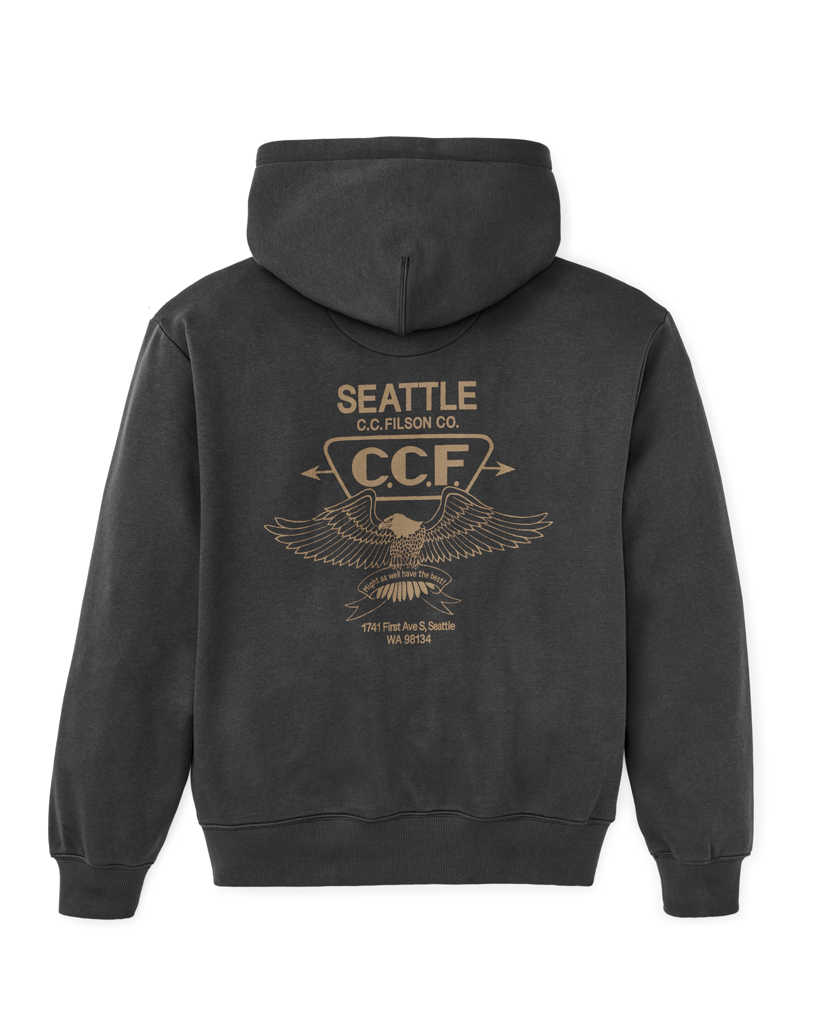 Seattle Graphic Hoodie - Faded Black - Image 2