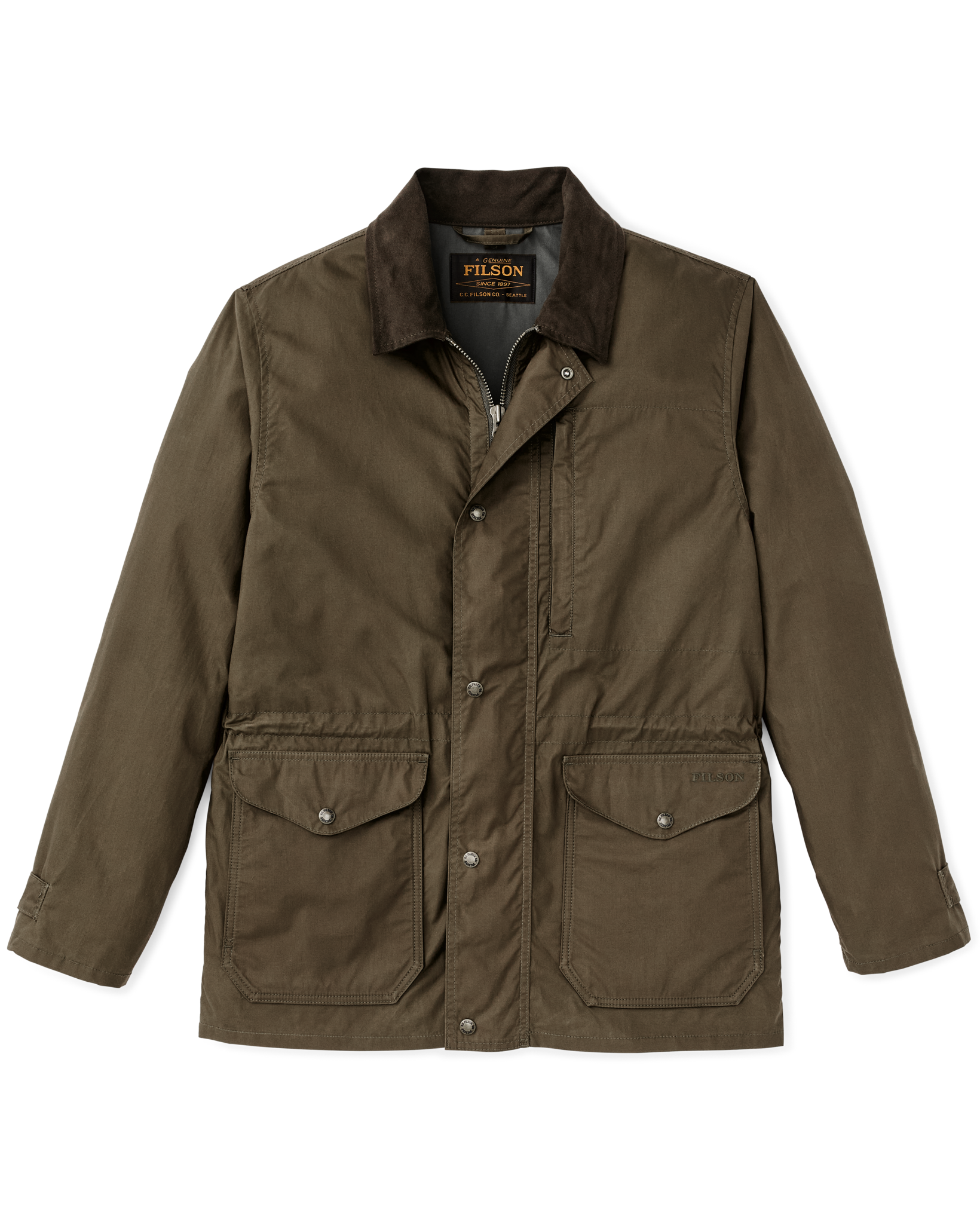 Dry Wax Mile Marker Coat - Burnt Olive - Image 5