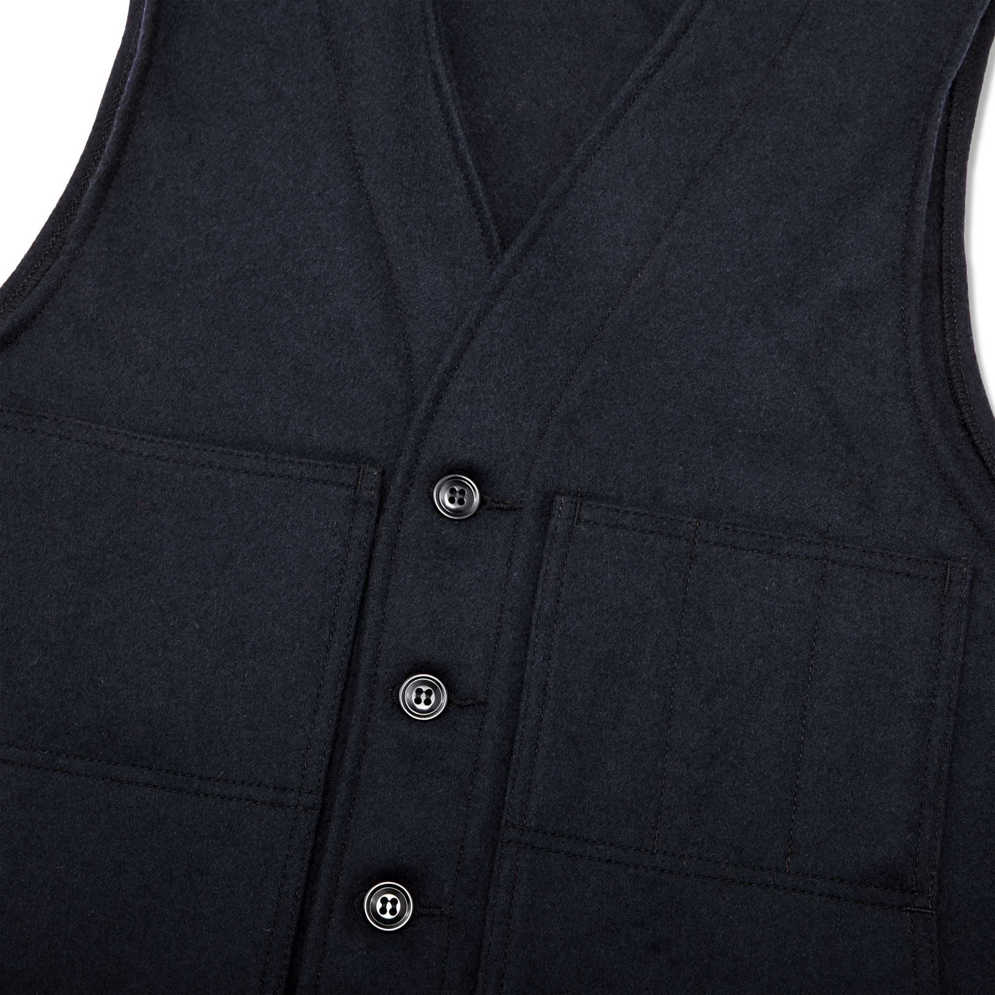 Mackinaw Wool Vest - Navy - Image 3