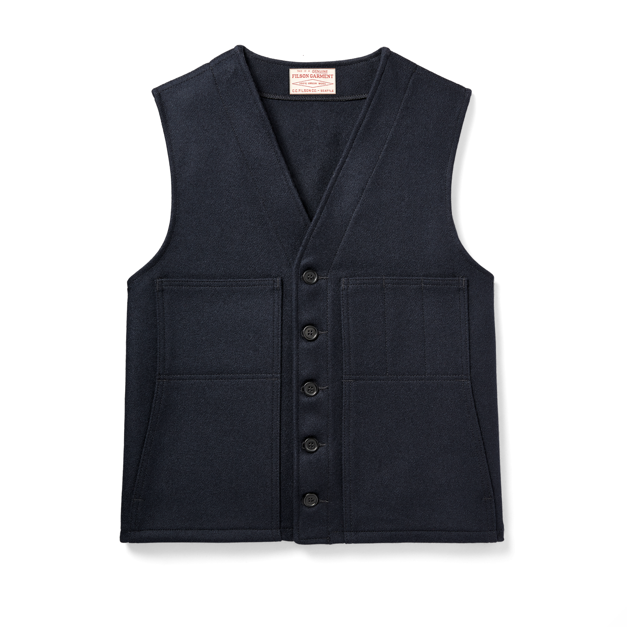 Mackinaw Wool Vest - Navy