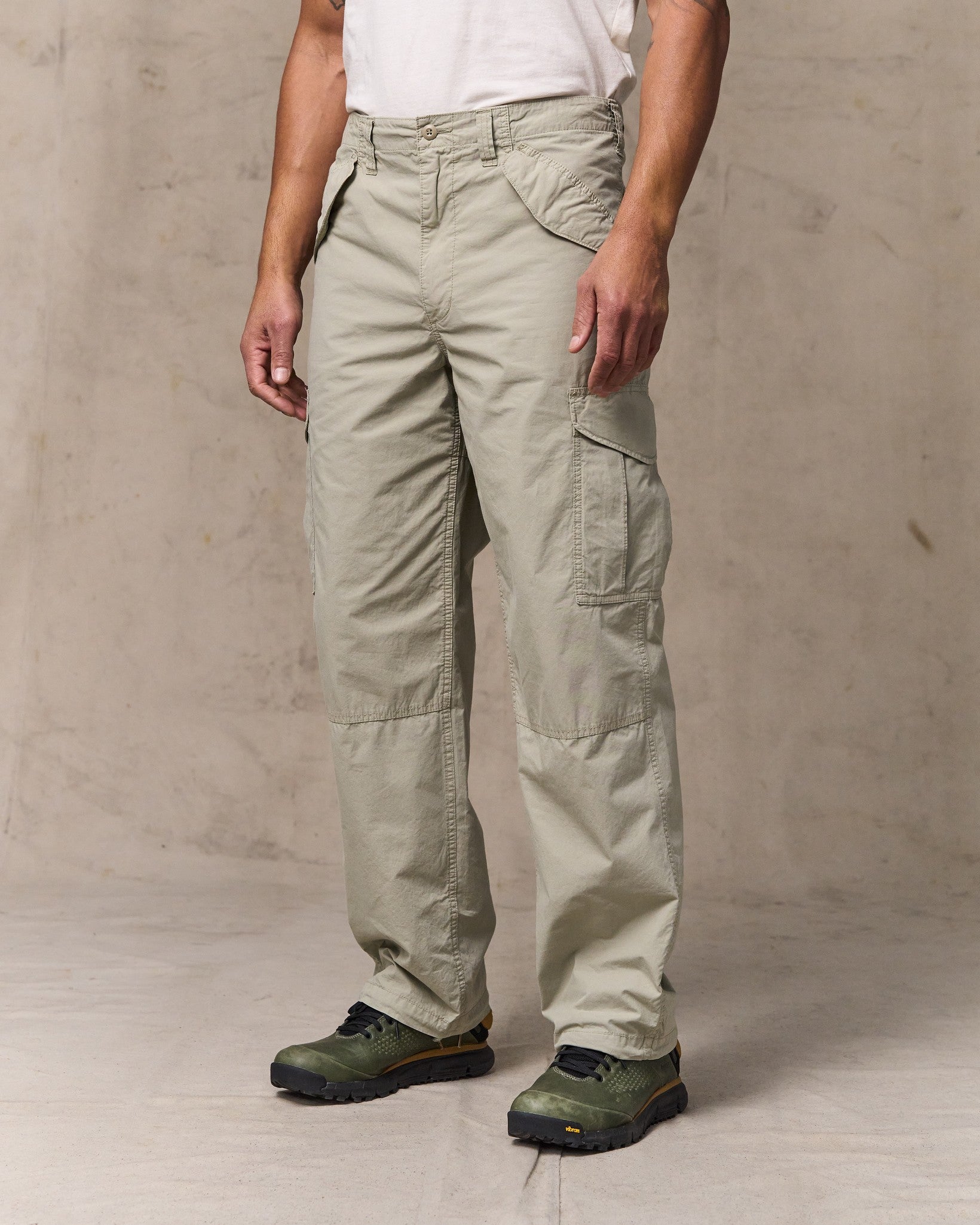 Tropical Poplin Cargo Pants - Dried Sage - Image 4