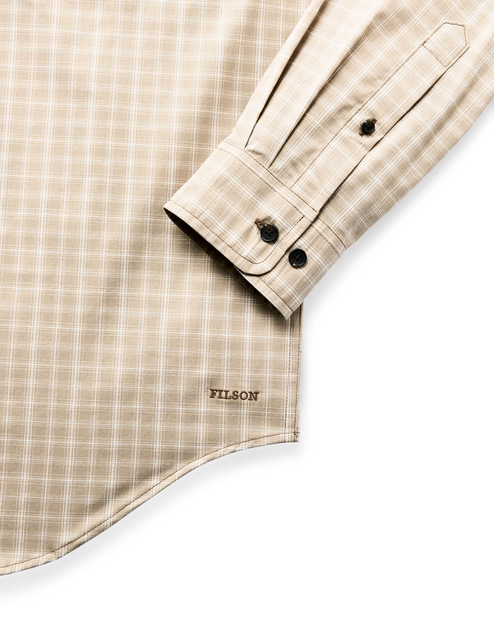 Twin Lakes Sport Shirt - Tan / Cream Plaid - Image 4