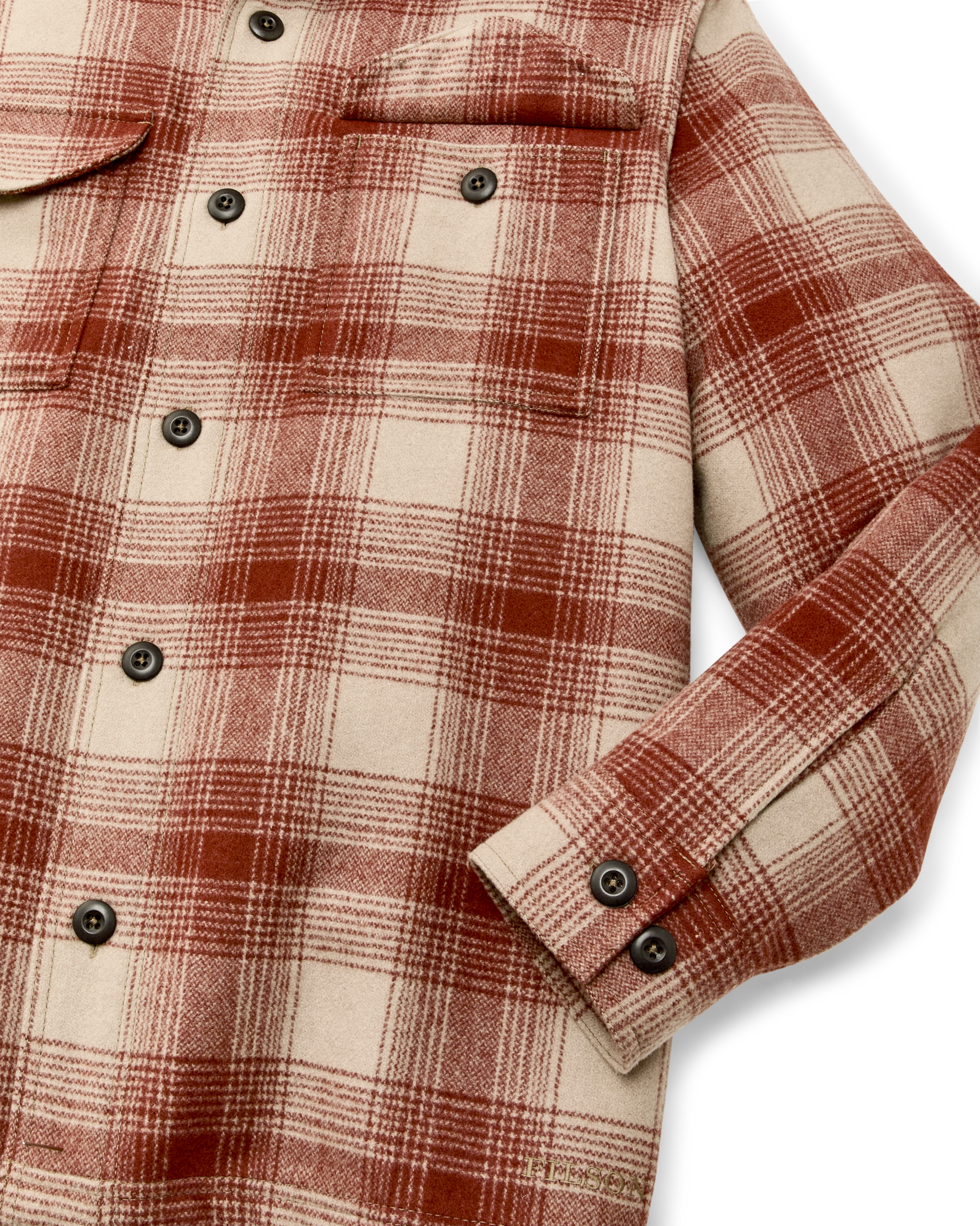 Wool Jac-shirt - Brick Multi Plaid - Image 8