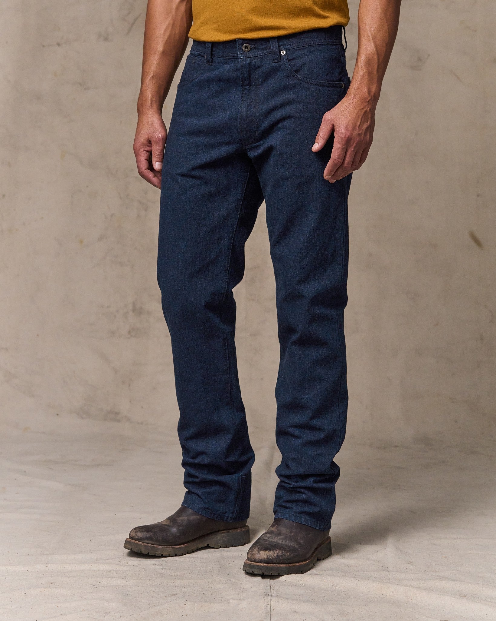 Dry Tin Cloth 5-pocket Pants - Indigo - Image 3