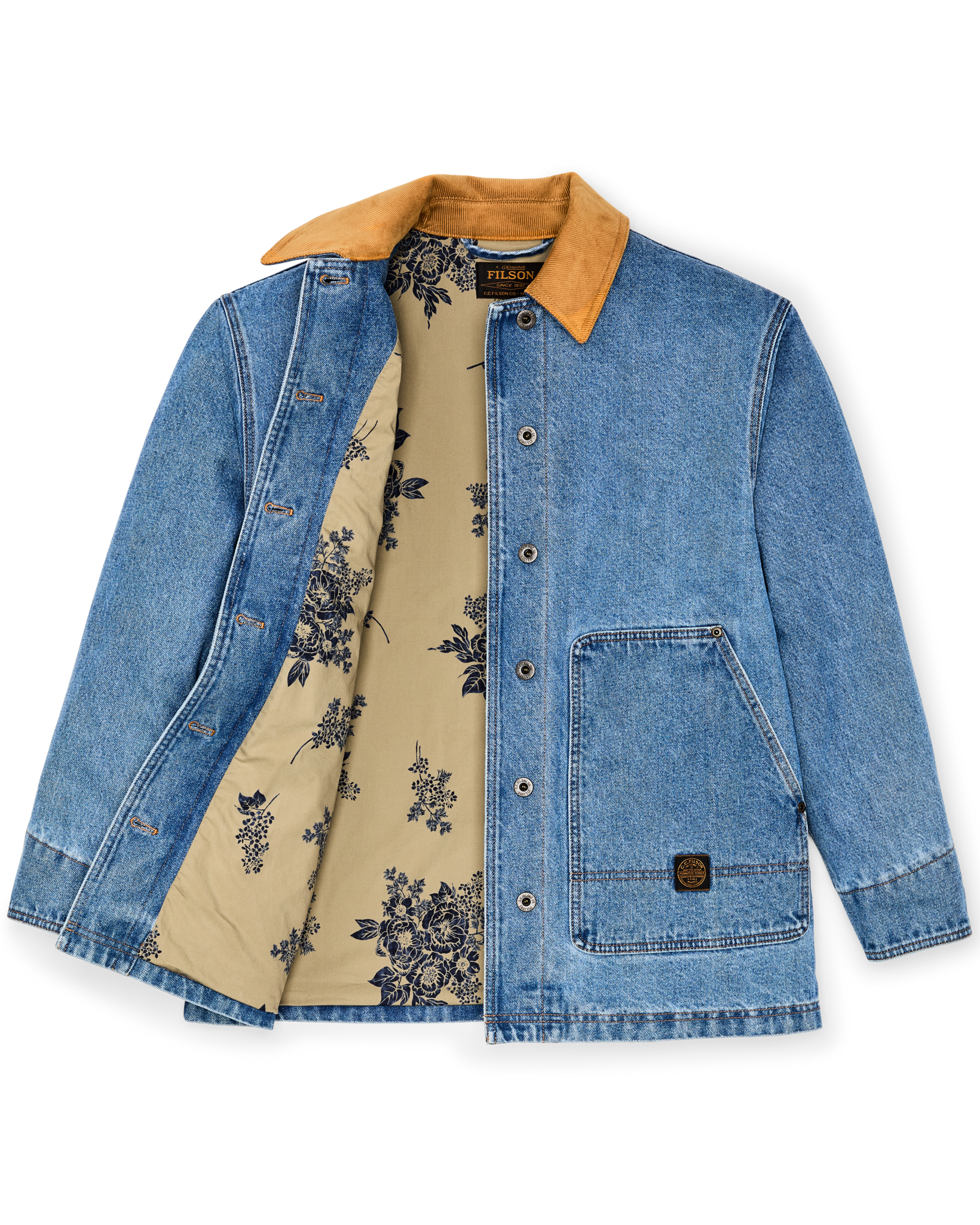 Women's 11-oz. Denim Barn Coat - Light Indigo - Image 8