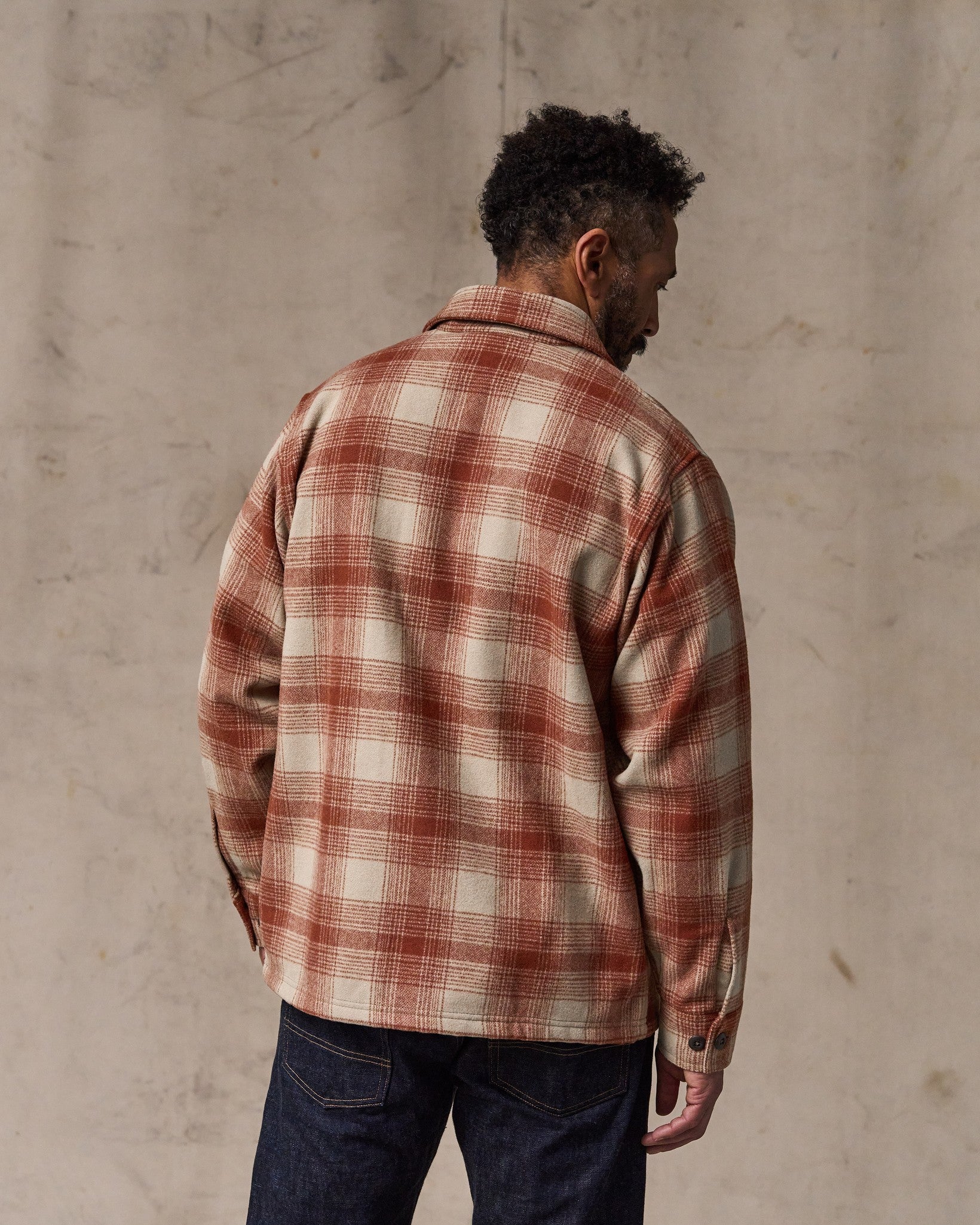 Wool Jac-shirt - Brick Multi Plaid - Image 2
