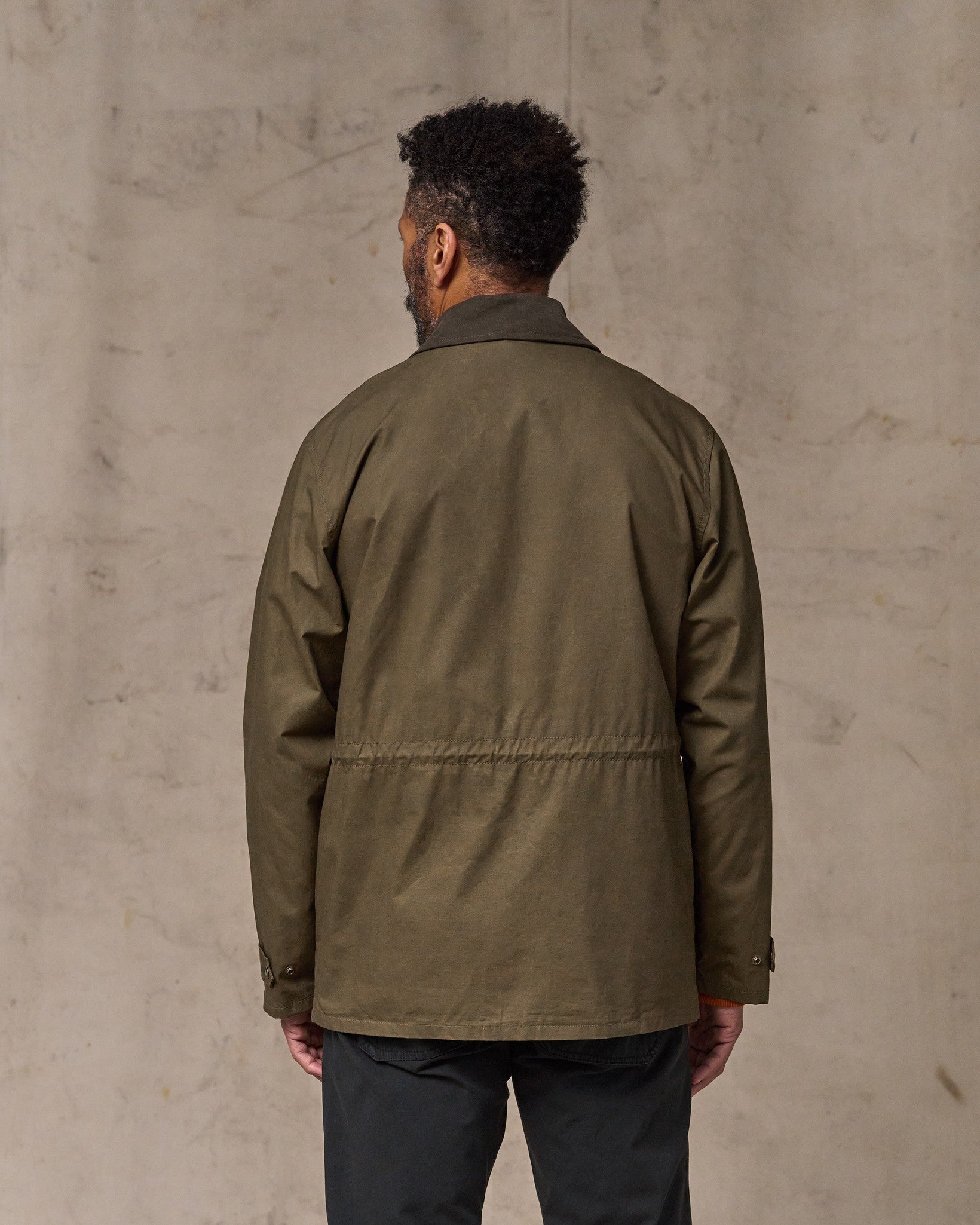 Dry Wax Mile Marker Coat - Burnt Olive - Image 2