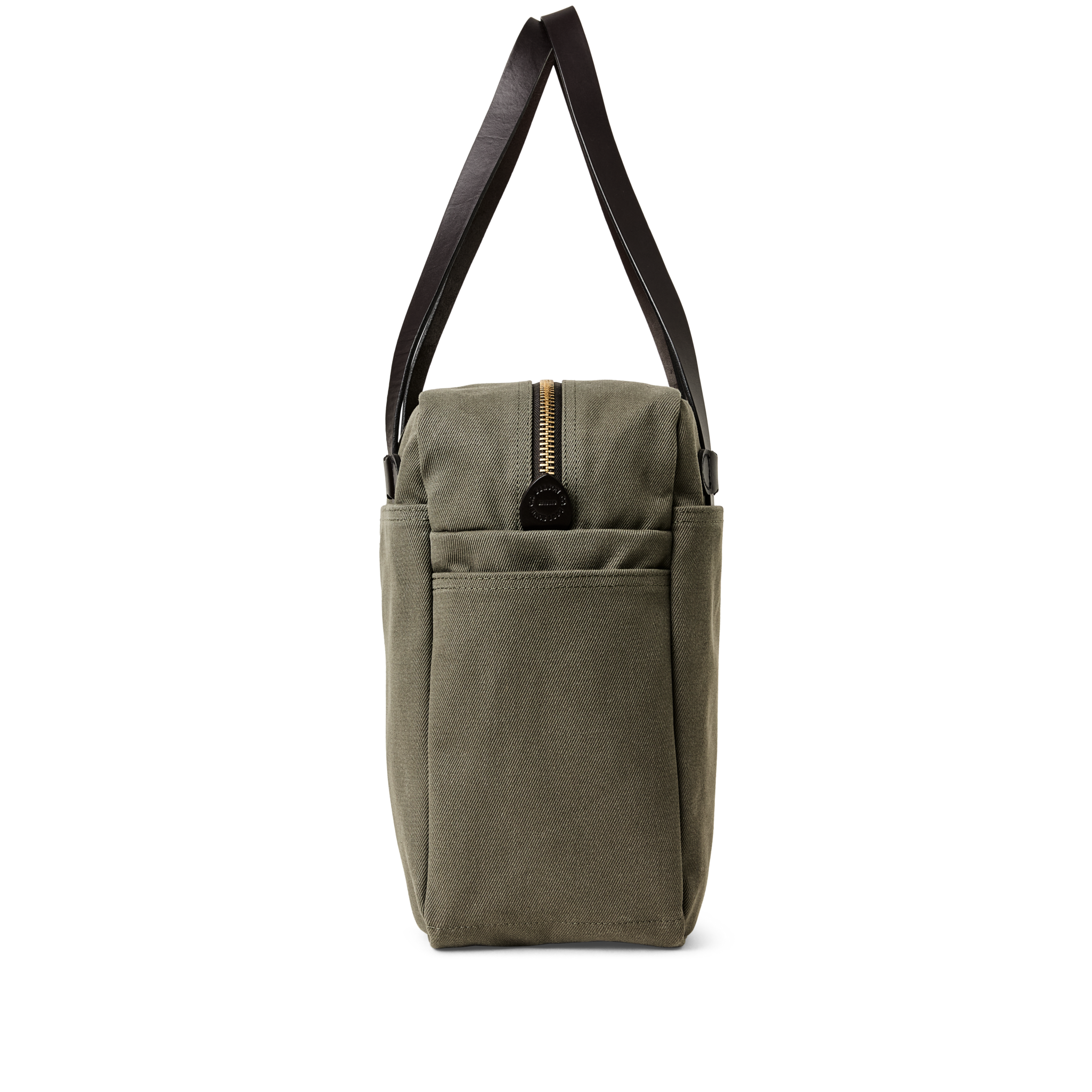 Rugged Twill Zipper Tote Bag - Otter Green - Image 5
