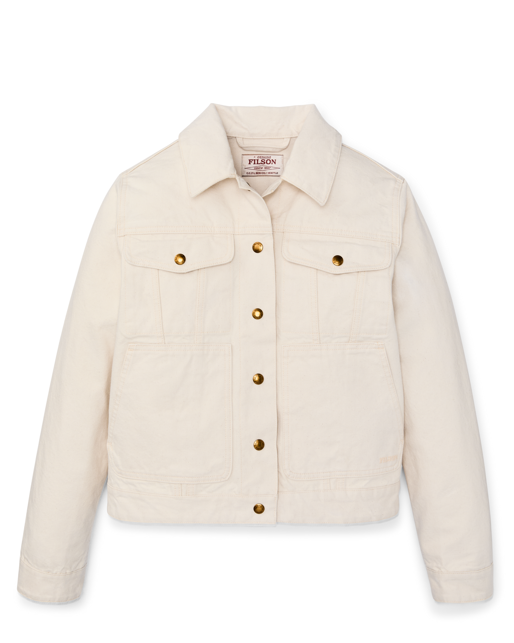 Women's Canvas Short Cruiser Jacket - Natural Seed - Image 5