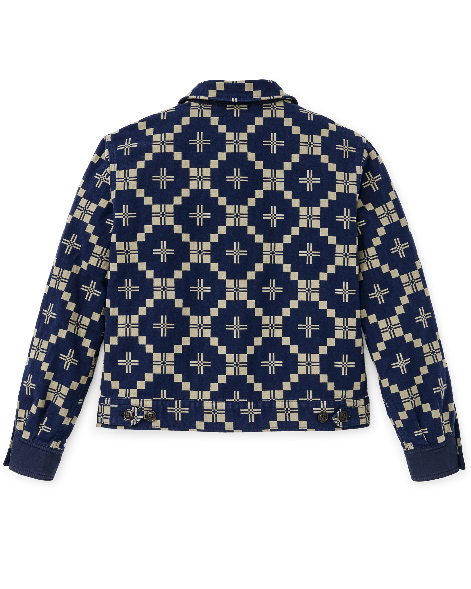 Women's Colchuck Short Jacket - Navy / Sage Jacquard - Image 2