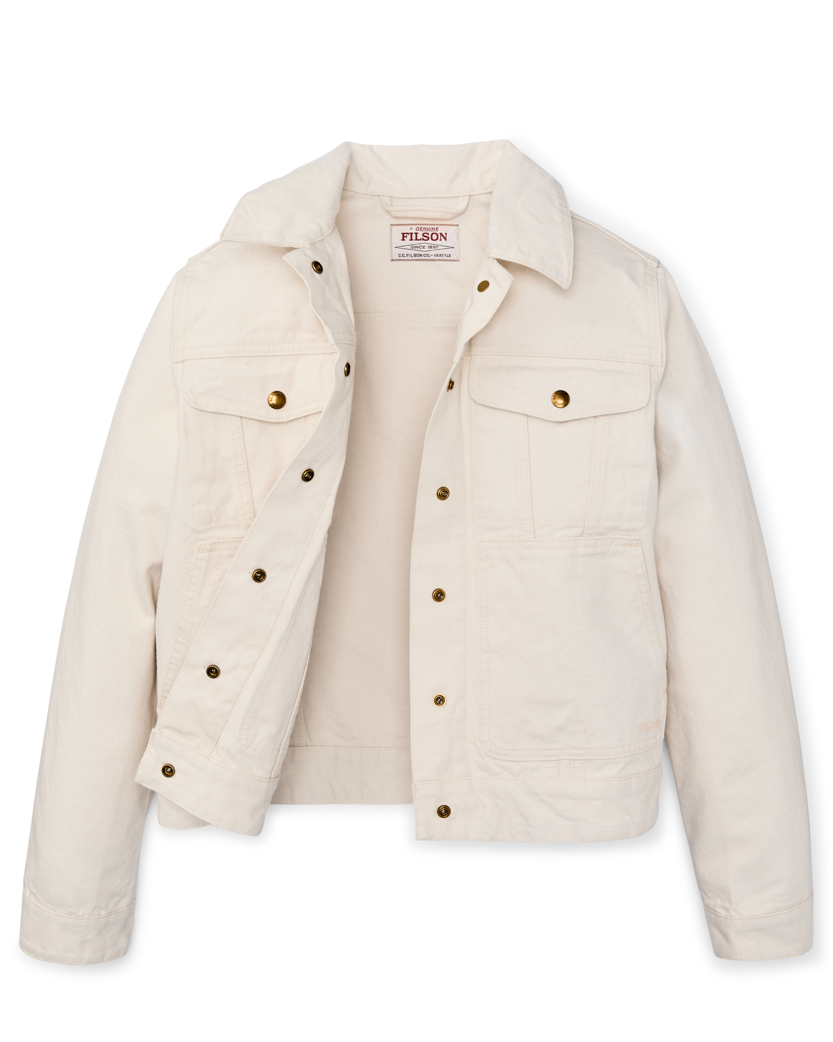 Women's Canvas Short Cruiser Jacket - Natural Seed - Image 7