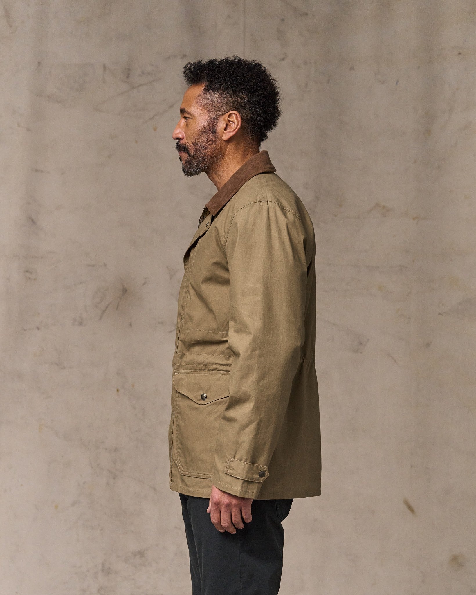 Dry Wax Mile Marker Coat - Dark Beige - Image 3