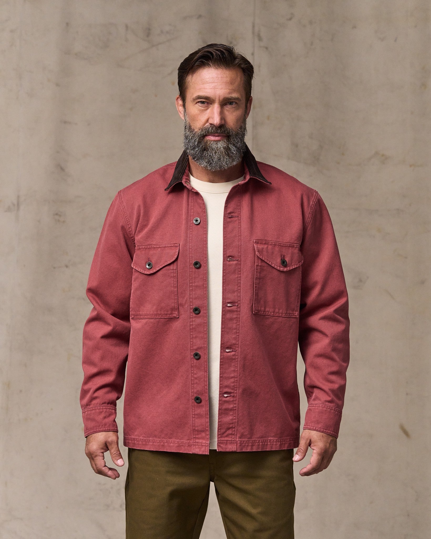 Rustic Canvas Jac-shirt - Red Rock