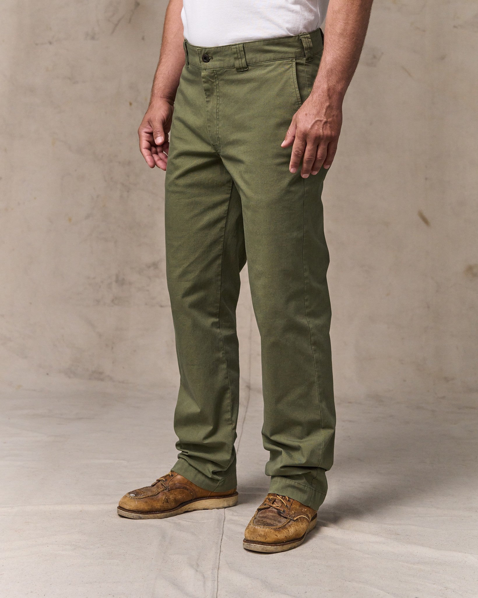 Granite Mountain Flat Front Pants - Burnt Olive - Image 3