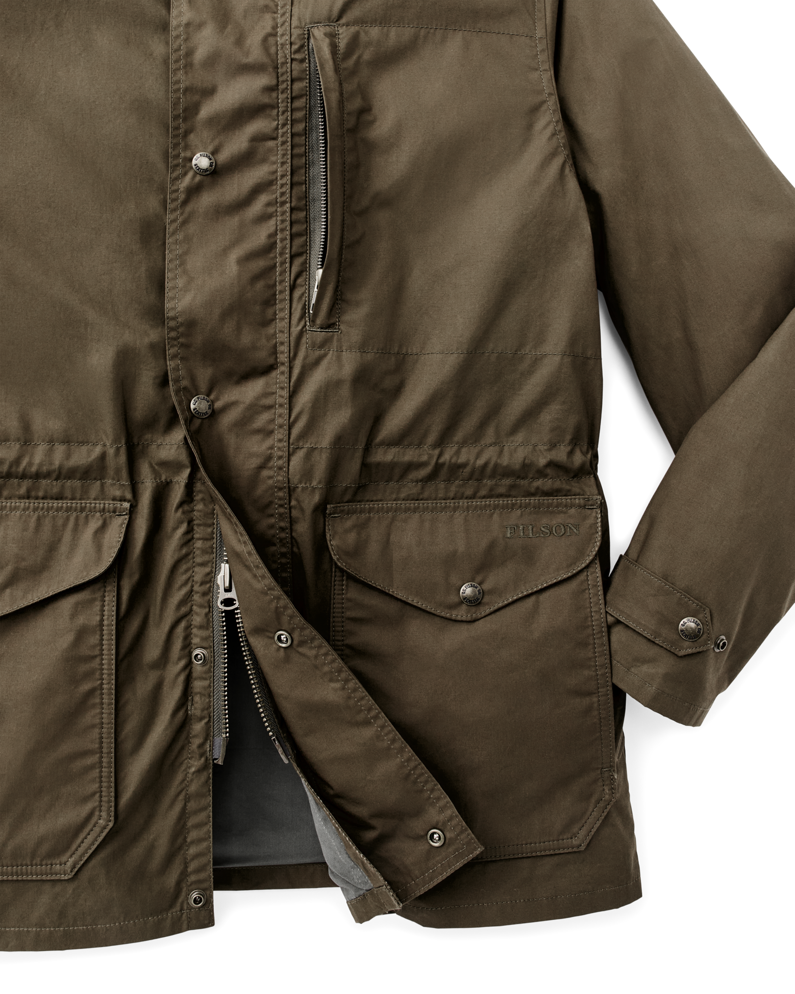Dry Wax Mile Marker Coat - Burnt Olive - Image 9