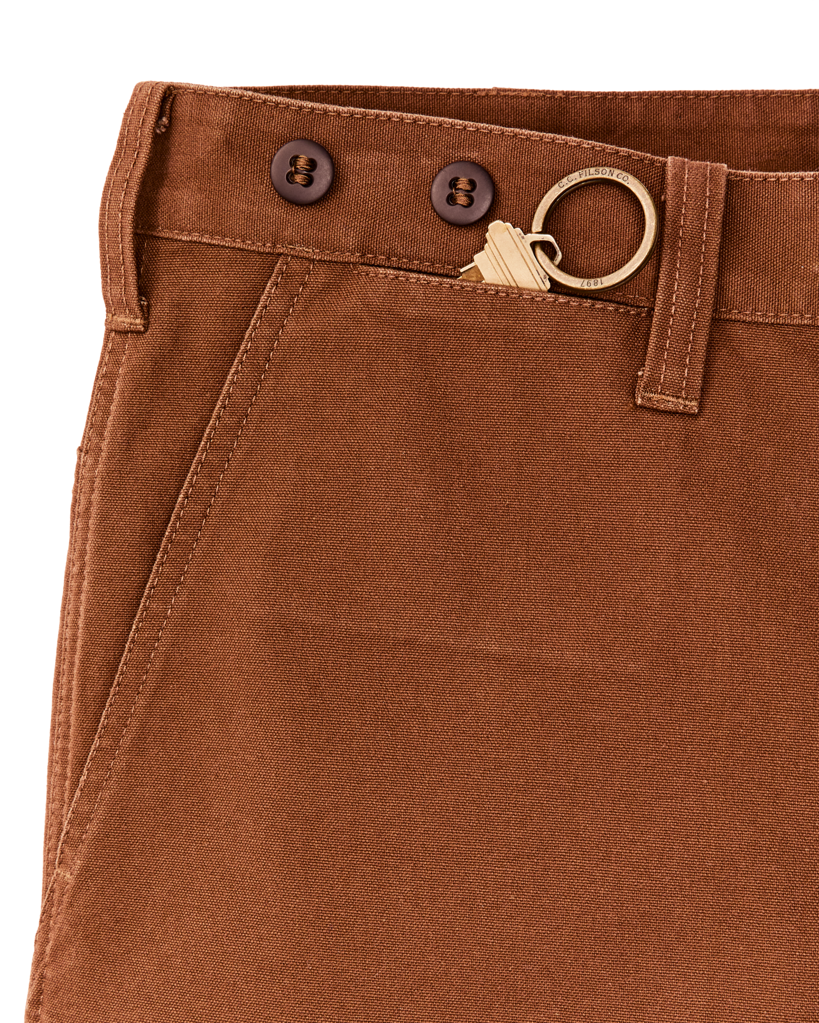 Dry Tin Cloth Shorts - Whiskey - Image 7