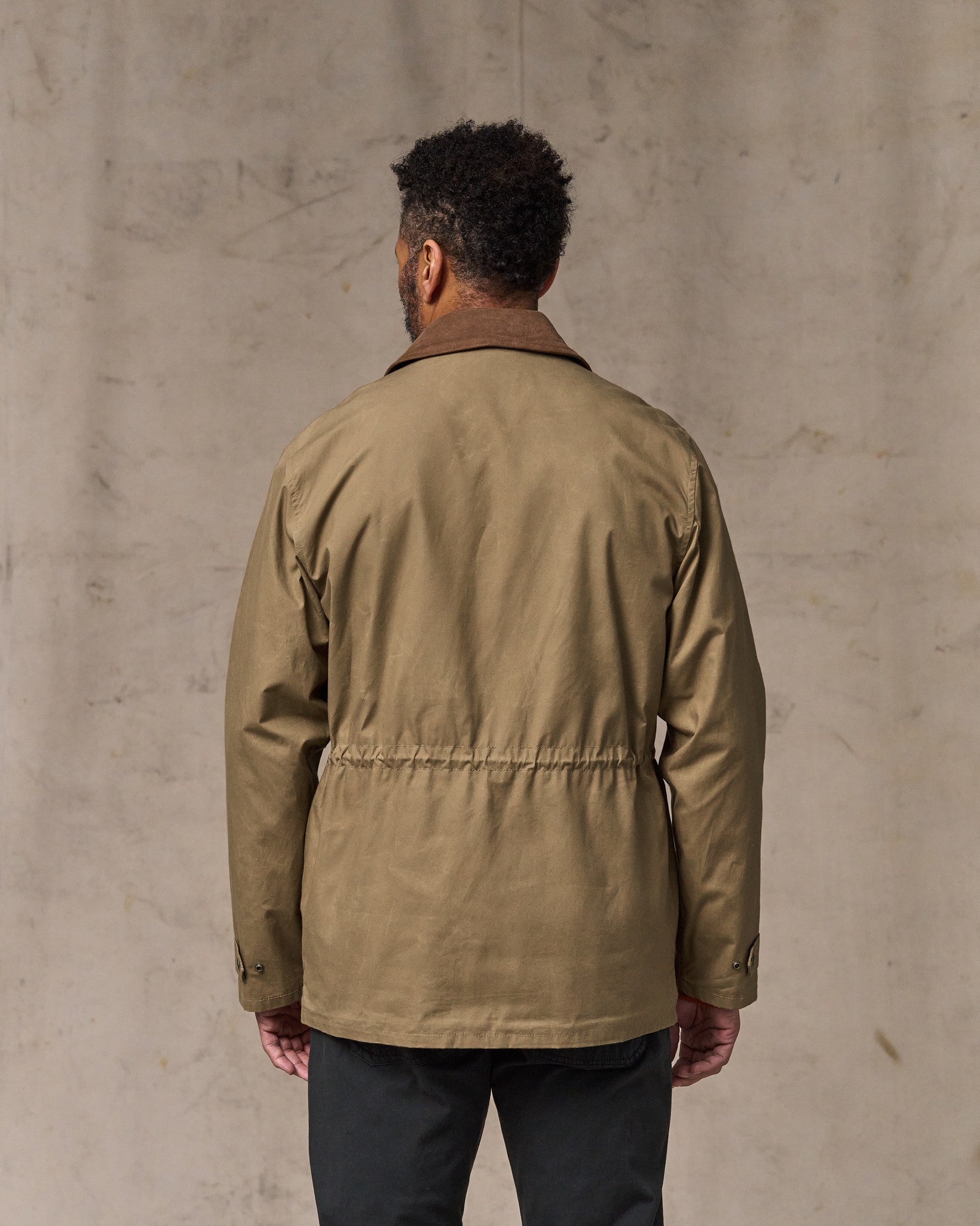 Dry Wax Mile Marker Coat - Dark Beige - Image 2